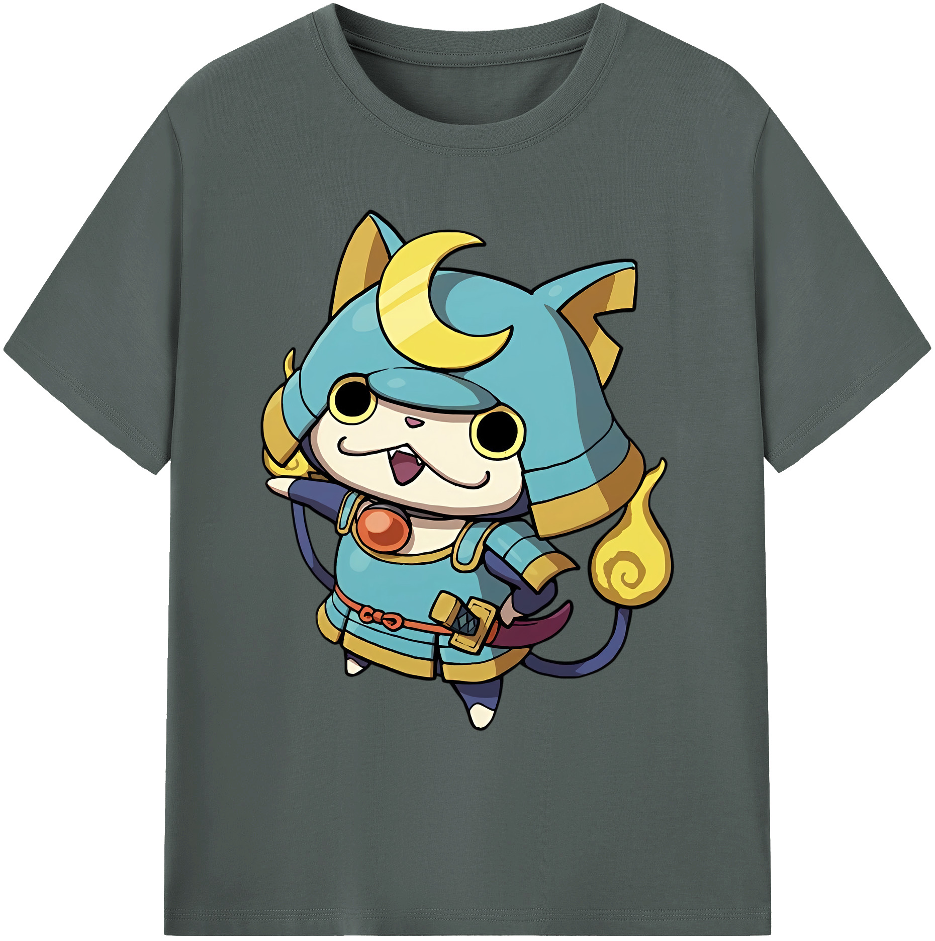 （画像用） 妖怪ウォッチ Yo-kai Watch 綿100％ メンズ半袖Tシャツ｜肌触りやわらか＆通気性